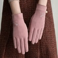 thumbnail image 7 of Yesbay 1 Pair Women Gloves Full Finger Flannel Winter Cycling Gloves for Outdoor, 7 of 7