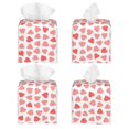 thumbnail image 2 of Lsque Hearts Printed Tissue Box Cover Holder, Facial Paper Organizer Dispenser,Square with Bottom Belt, PVC Leather Decorative Organizer, 2 of 8