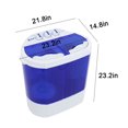 thumbnail image 2 of Zimtown 10LBS Portable Mini Compact Twin Tub Lave-Linge Essoreuse, Lavage 5.6lbs + Spin 4.4LBS Capacité, 2 of 5