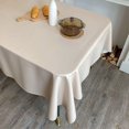 thumbnail image 2 of Apricot Square Stain Resistant Tablecloth 60 * 120cm, Leather Tablecloth Waterproof, Oil Resistant, And Washable, 2 of 5
