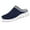 Blue, variant on Casual Mules for Women Backless Design Easy Slip On Comfort Breathable Mesh Knit On Casual Shoes For Women Lightweight Comfortable Flat Loafers For Daily Wear Spring Summer Fall