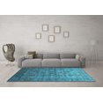 thumbnail image 3 of Ahgly Company Indoor Rectangle Oriental Turquoise Blue Industrial Area Rugs, 2' x 4', 3 of 4