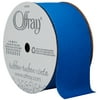 Offray Ribbon, Blue 1 1/2 inch Grosgrain Ribbon, 9 feet
