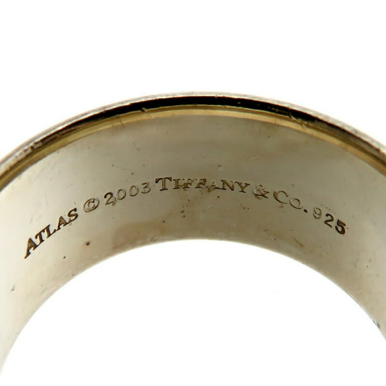 Pre-Owned Tiffany SV925 Atlas Men's Ring, Silver 925, Size