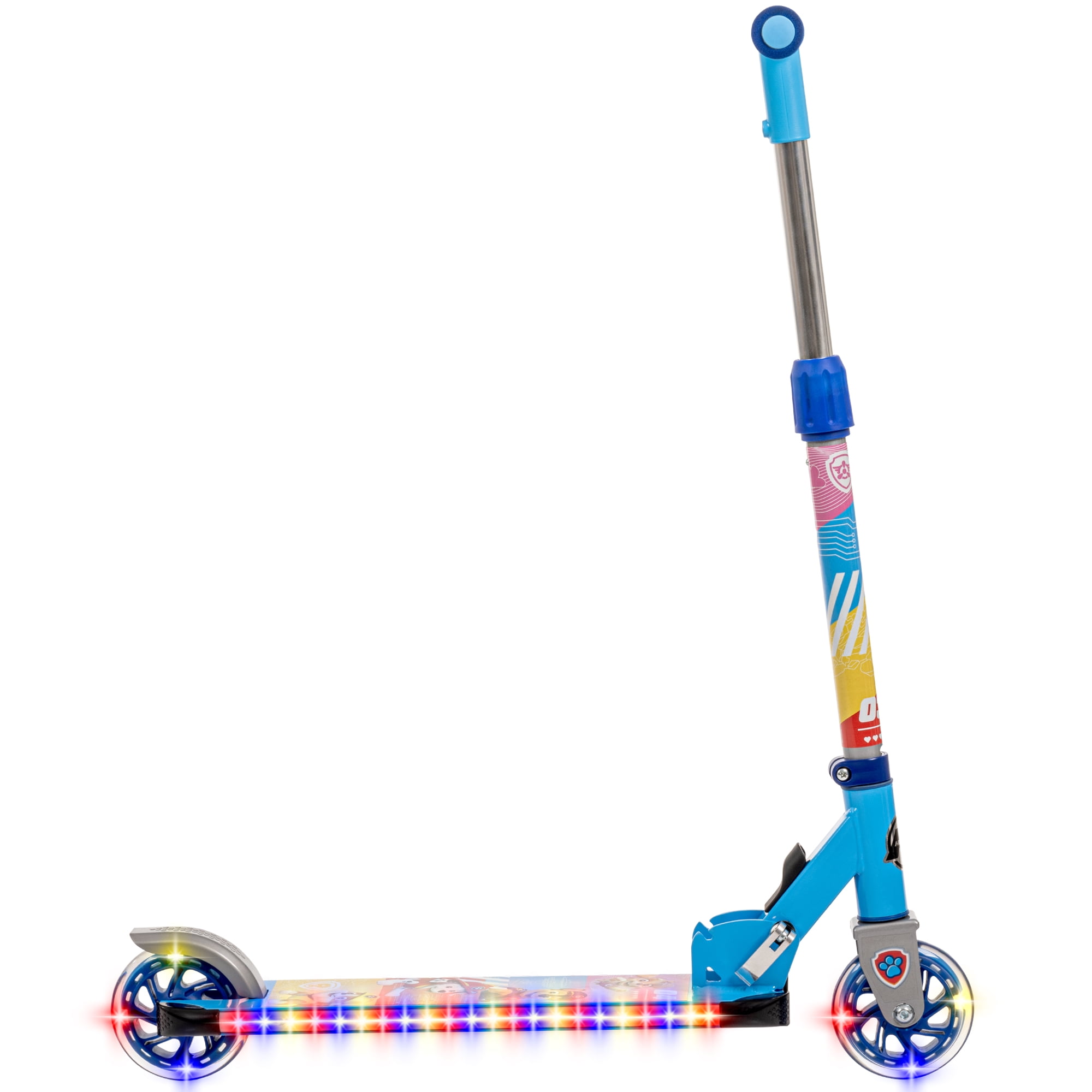 La Pat’ Patrouille Trottinette en ligne de Huffy avec lumières LED, Bleu
