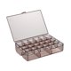 thumbnail image 4 of Caja de Almacenamiento de Joyería Multifuncional, Grande, 30 Compartimentos de Rejilla, Soporte de Exhibición Transparente de Doble Capa, Organizador, Marrón Fernando Organizador de joyas, 4 of 7