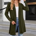 thumbnail image 6 of Azrian Womens Jackets and Coats Clearance,Plus Size Women's Fashion Long Sleeve Solid Color Cuff Split Bottom Cardigan Top on Sale, 6 of 6