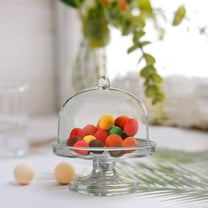 BalsaCircle 12 Clear 3 in Mini Cake Stands Dome Favor Holders Party Events Reception Decorations Supplies
