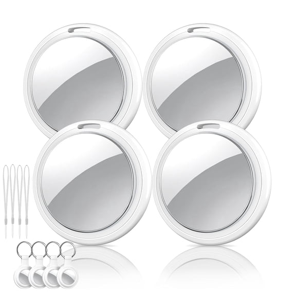 Air Tracker Tags (4 Pack) for Apple Find My – Item Finders with 4 Cases, Bluetooth Key Finder & GPS Tracker for Kids, Pets, Luggage – iOS Only