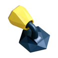 thumbnail image 1 of Yuarrent Tope de puerta de ABS, autoadhesivo, sin perforaciones, de bajo ruido, portátil, para el hogar y la Oficina, parachoques protector de Conjuntos de muebles de sala de estar Azul amarillo, 1 of 6