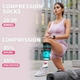 thumbnail image 2 of 6 Pairs Medical Sport Compression Socks - 15-20mmhg Graduated Knee-High Support for Men & Women, Ideal for Soccer, Running, and Nurses, 2 of 6