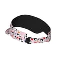 thumbnail image 2 of Daiia Cartoon Cat And Heart Pattern Sport Sun Visor Hats Visor Cap Adjustable Empty Top Baseball Cap Cotton Ball Caps for Women and Men, 2 of 7