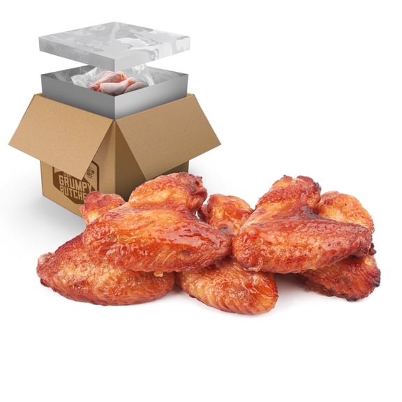 Grumpy Butcher Jumbo Chicken Wings Fully Cooked, 4 lb (Frozen)