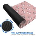 thumbnail image 6 of Long Mouse Pads for Desk,Pink Cow Heart Pattern Desk Mats on Top Of Desks, Desk Mouse Pad Extra Large with 3mm Non-Slip Base and Stitched Edge for Gaming,Office,Work,Home 31.5"x15.7", 6 of 6