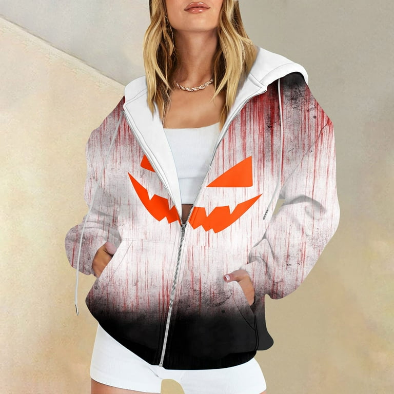 Horror zip up hoodie 2025
