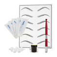 thumbnail image 1 of Eyebrow Pen Set Microblading Practice Tool Red Color 5Pcs Eyebrow Embroidery Professional Equipment, 1 of 5