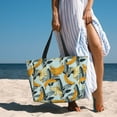 thumbnail image 5 of Large Beach Bags Water-resistant Sandproof - Cute Banana Retro Cute Beach Tote Bags for Women with Zipper, 5 of 6