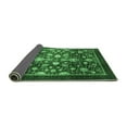 thumbnail image 2 of Ahgly Company Indoor Rectangle Abstract Emerald Green Modern Area Rugs, 2' x 5', 2 of 4