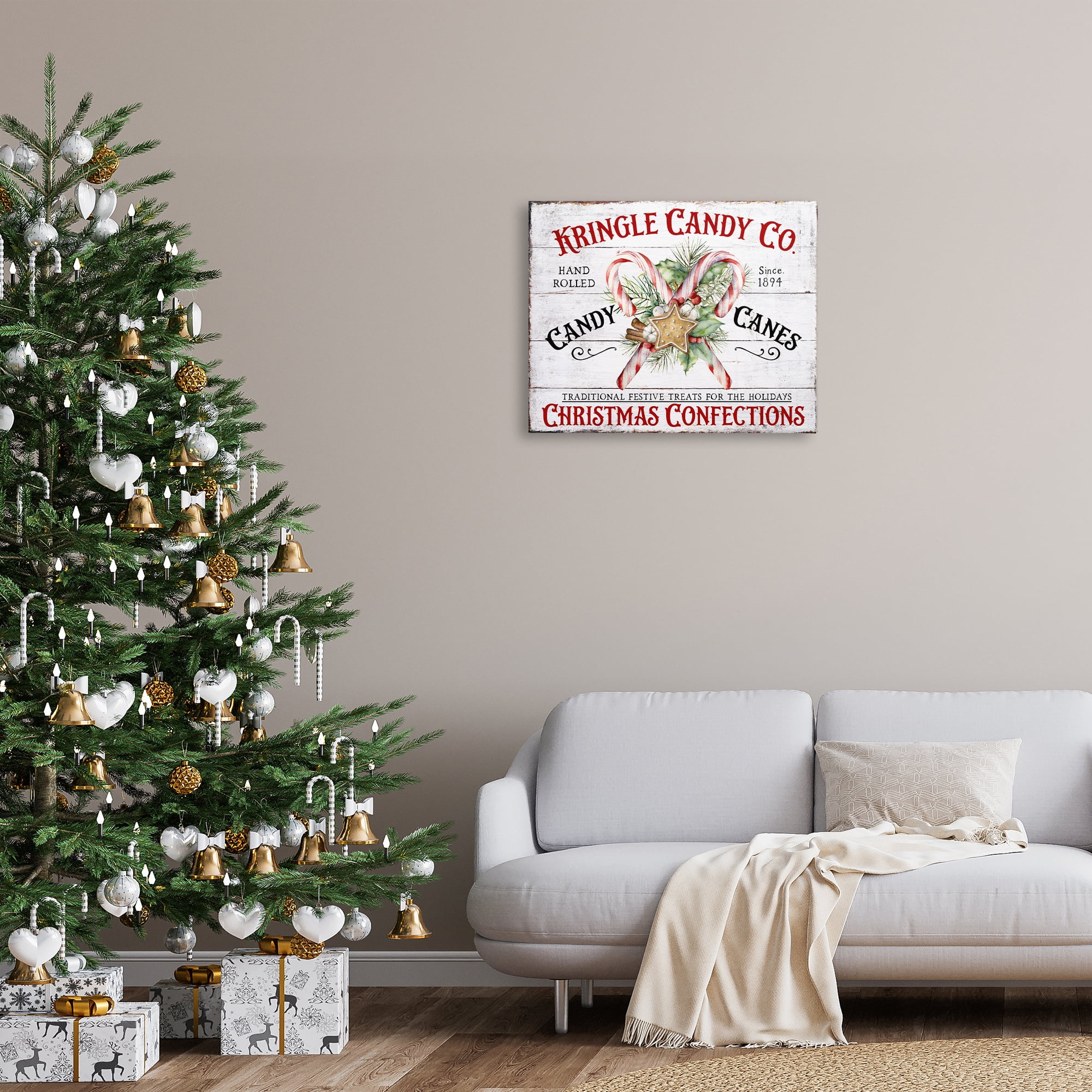 Stupell Industries Fresh Christmas Confections Holiday Painting Gallery Wrapped Canvas Art Prints Wall Art, 30 x 24