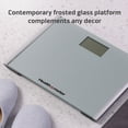 thumbnail image 6 of Health o meter Extra Wide Digital Scale, 440 lbs Capacity, Backlit LCD Display, Glass Platform, Silver, 6 of 8