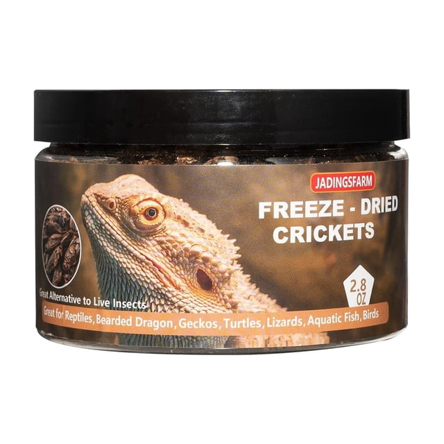 Grillos liofilizados JADINGSFARM 80 g alimento para reptiles alto en proteína