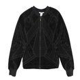 thumbnail image 1 of bar III Womens Velvet Bomber Jacket, Black, X-Small, 1 of 2