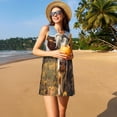 thumbnail image 3 of Disketp Countryside Flower Cow para Vestido sin Mangas para Mujeres, Vestidos de Verano para Mujeres, Casual y Holgado para la Playa, 3 of 7