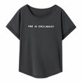 thumbnail image 1 of Camiseta para mujer con cuello redondo, camiseta de recuerdo, moda transpirable, camisetas de verano para playa, uso diario, oficina S, 1 of 8