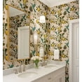 thumbnail image 4 of S4Sassy Self Adhesive Wallpaper, Hummingbird & Lemon Tree Wallpaper, Blue Removable Diy Vinyl Wall Covering, Textured Peel And Stick Contact Paper For Entryway Accent Wall, Easy Home Decor (25"X 60"), 4 of 8