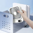 thumbnail image 4 of Cruise Ship Approved Fan 2026, 1000mA Rechargeable Battery 8H Runtime USB-C, Magnetic Hanging for Cabin Ceiling Wall, Carnival Cruise Must Have Travel Essential, 4 of 9
