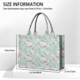 thumbnail image 3 of Large Capacity Tote Bag,Pioneer Flower Floral Print Pattern Handbag Fashion Luxury Tote Bag,15.7"x13"x 5.1" Inches,Laptop Compatible, 3 of 6