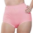 thumbnail image 4 of Women's Teri Full Coverage, Elastic Leg, Cotton Brief, Assorted Pastel 4 Pack Style 122, 4 of 6