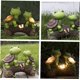 thumbnail image 4 of Estatua de tortuga para jardín, figura de tortuga con energía solar, escultura LED de animal, decoración de resina para jardín, patio, césped, luz solar, 4 of 5