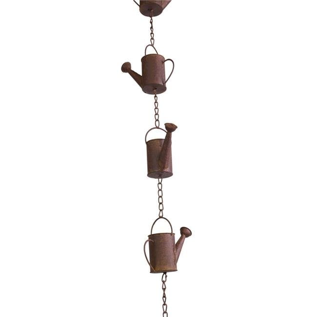 Gardman 5029972 72 in. Rain Chain Water Can, Rust Walmart Canada