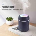 thumbnail image 2 of Kamon 300ml Portable Mist Humidifier, USB Super Quiet with Colorful LED Night Light for Car Office Baby Home Travel, Auto Shut-Off (White), 2 of 7