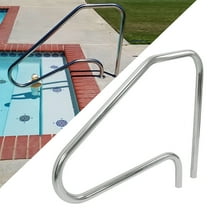 HECASA Pool Handrail 45x36 In Swimming Pool Hand Rail In-ground Handrail Stair Grab Rail Pool Stair Rail Stainless Steel