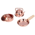 thumbnail image 2 of Doll House Accessory, Metal Simulation 3Pcs 1 : 12 Small Doll House Pot Set  For Doll Accessory, 2 of 8