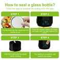 thumbnail image 4 of Electric Mason Jar Vacuum Sealer Kit with Wide Mouth Regular Lid and Bottle Opener, 80KPa Strong Suction Kitchen Gadget, Cordless Rechargeable Vacuum Sealer for Food Storage and Fermentation, 4 of 8