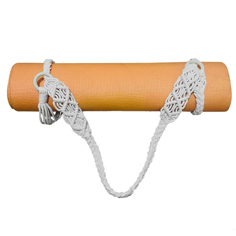 Yoga Mat Carry Strap Handmade Boho Crochet Macrame Adjustable Shoulder Strap  for Yoga Mat Exercise Fitness 