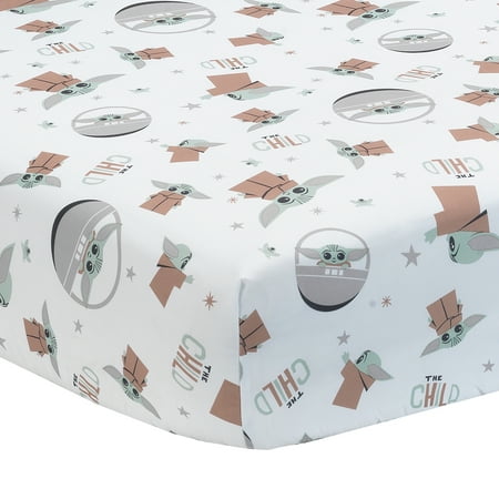 UPC: 0084122013766 | Lambs & Ivy Star Wars Mandalorian The Child/Baby Yoda/Grogu Fitted Crib Sheet