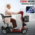 thumbnail image 4 of Movemagic 4 Wheel Electric Scooter with Seat,Electric Power Mobile Scooters for Seniors Adult with Lights Collapsible and Compact Duty Travel Scooter w/Basket and Cell Phone Holder, 4 of 7