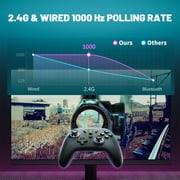 ECHTPower for PC/Switch2 Wireless Game Controller - Hall Effect Joystick 1000Hz