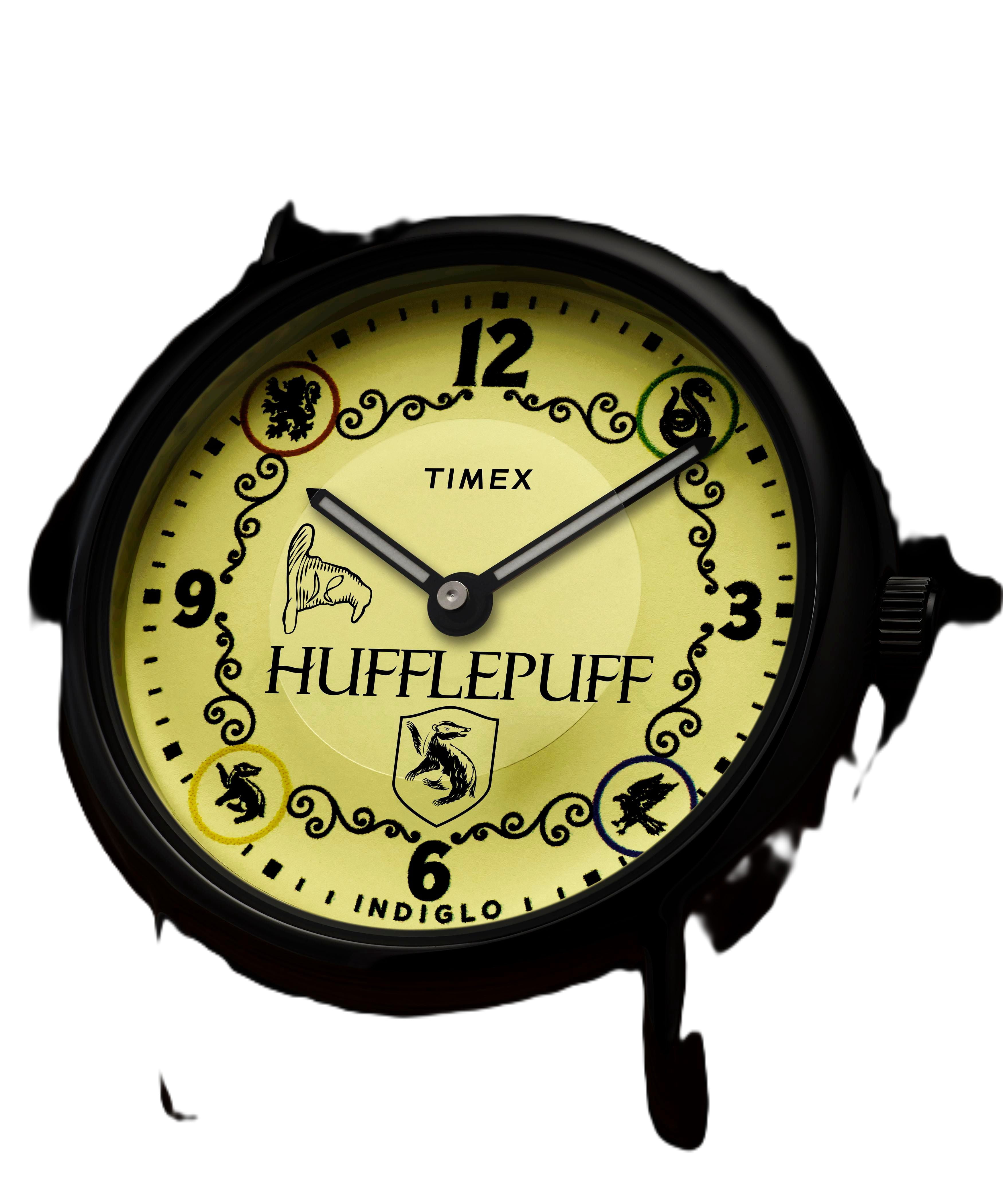 Timex Unisex Harry Potter x Weekender Hufflepuff House 38mm Watch - Brown Two- Piece Cream Dial Silver-Tone Case