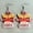 #3, variant on Wood Print Turkey Dangle Earrings Women Thanksgiving Day Holiday Fall Jewelry