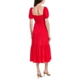 thumbnail image 2 of Adrianna Papell Womens Puff Sleeve Midi Dress Scarlet 14, 2 of 3
