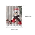 thumbnail image 3 of Vaidha Christmas Waterproof Printing Shower Curtain Damp-proof And Mildew-proof Shower Curtain, 3 of 6