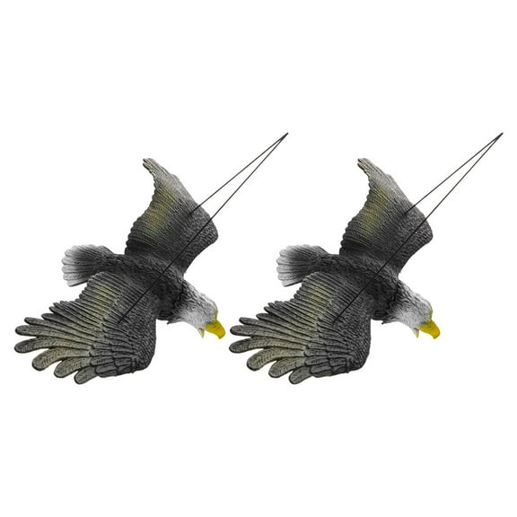 LOLIPPYY 2Pcs PVC Eagle Statue For Outdoor Garden And Yard Ornaments Decor