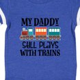 thumbnail image 3 of Inktastic Daddy Still Plays with Trains Gift Baby Boy or Baby Girl Bodysuit, 3 of 4