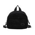 thumbnail image 1 of EIMELI Women Retro Corduroy Backpack Lady Soft Warm Solid Color Zipper Shoulder Bag, 1 of 9