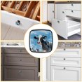 thumbnail image 6 of 4 Pcs Cabinet Handle Drawer Pulls Cartoon Cow Knobs with Screws Square Furniture Office Cabinet Knob Decoration, 6 of 7
